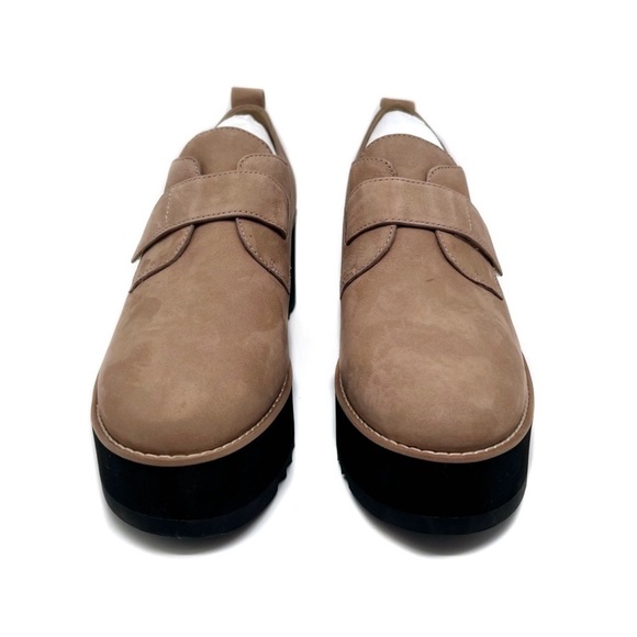 Eileen Fisher Shoes Zola Platform Wedge Bootie Earth Tumbled Nubuck Size 10 - Picture 5 of 16